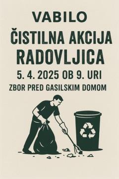 Vabilo PGD Radovljica na čistilno akcijo